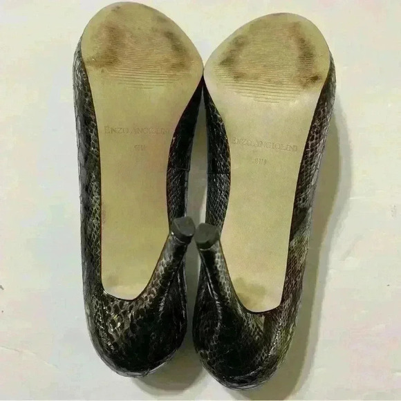 Enzo Angiolini Womens Eamaiven Pewter Heels Shoes 9.5M Party cocktail wedding - Picture 11 of 13
